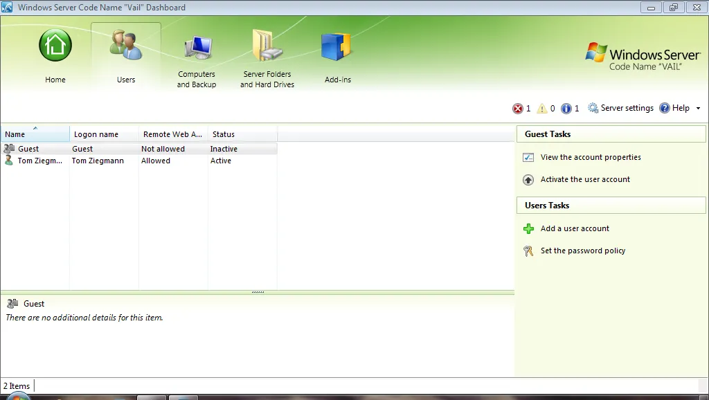View Dashboard